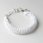 white silk bracelet