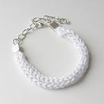 white silk bracelet
