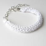 white silk bracelet