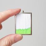 lime green necklace