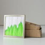 lime green brooch
