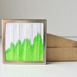 lime green brooch